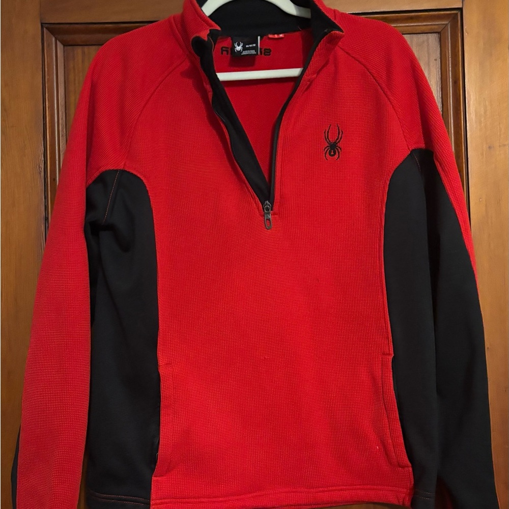 Spyder Red and Black Fleece Jacket